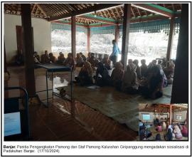 Panitia Pengangkatan Pamong Kalurahan Giripanggung Gelar Sosialisasi di Padukuhan Banjar